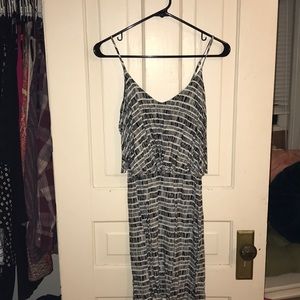Black and white printed dress
